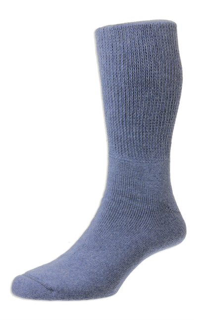 Denim Blue HJ Hall Diabetic Socks | Cotton