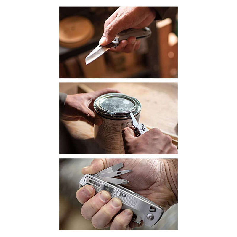 Freestyle knife and multitool uses - single hand use blade