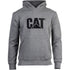 Caterpillar Trademark Hooded Sweatshirt in Heather Grey