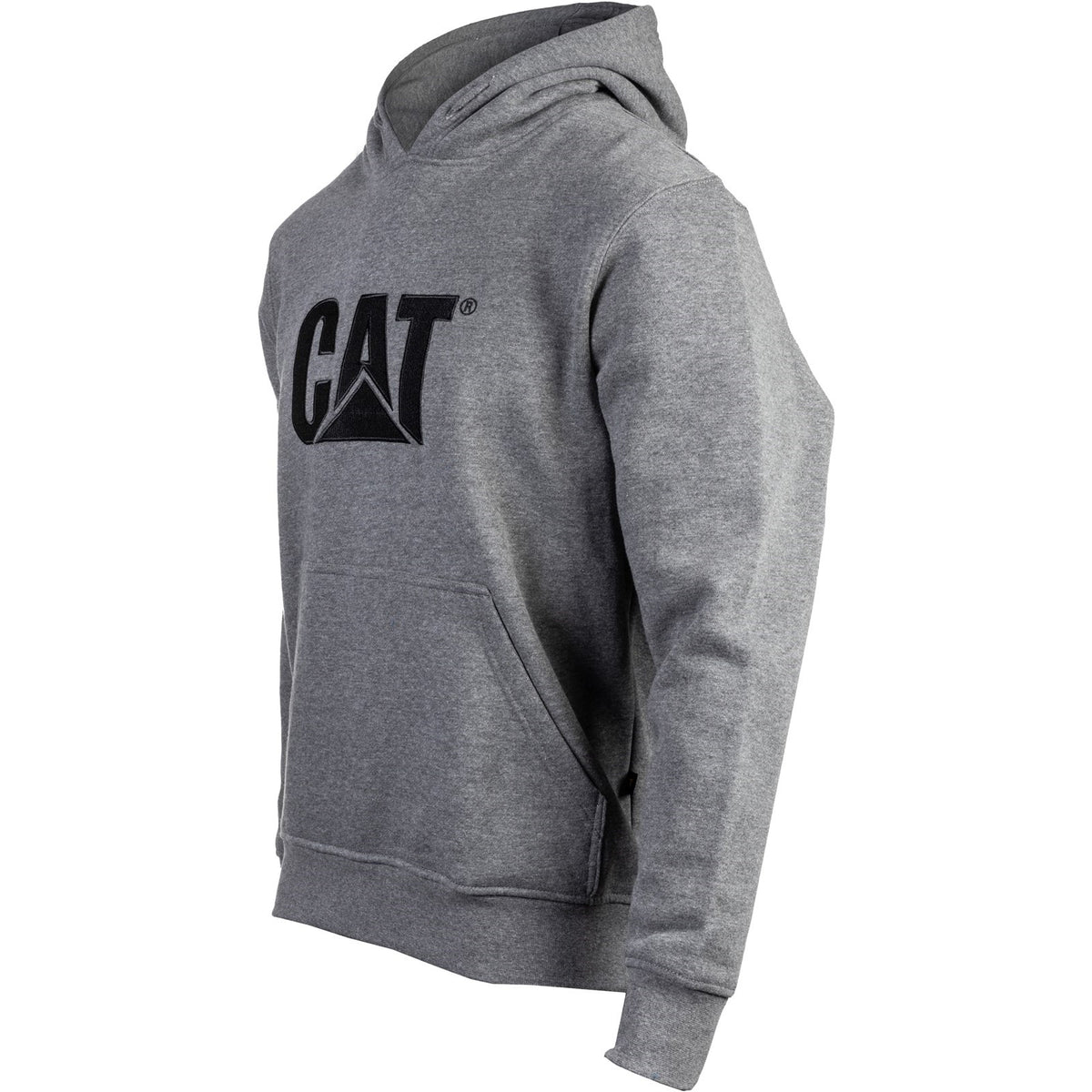Caterpillar Trademark Hooded Sweatshirt in Heather Grey