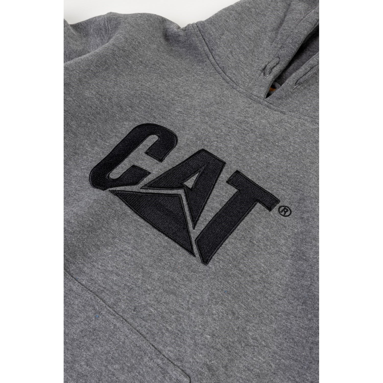Caterpillar Trademark Hooded Sweatshirt in Heather Grey