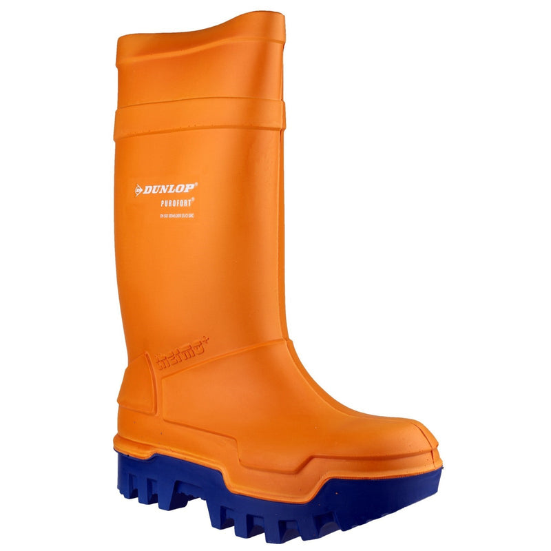 Dunlop Purofort Thermo+ Full Safety Wellington in Orange