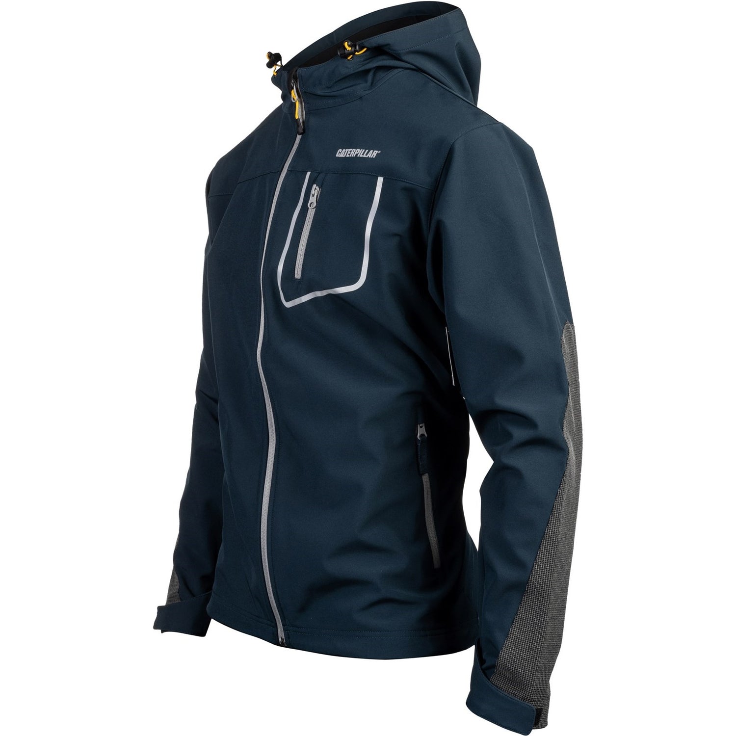 Caterpillar Capstone Hooded Soft Shell Jacket in Marine