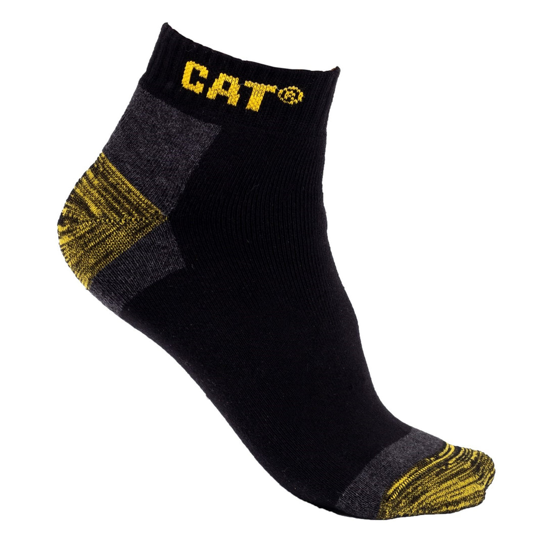 Caterpillar Premium Work Ankle Socks 3 Pair Pack in Black