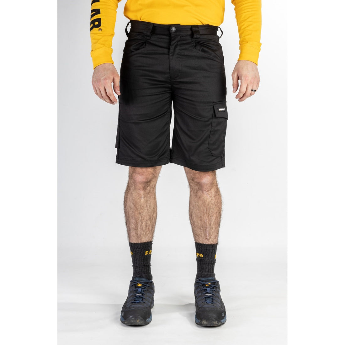 Caterpillar Tracker Shorts in Black