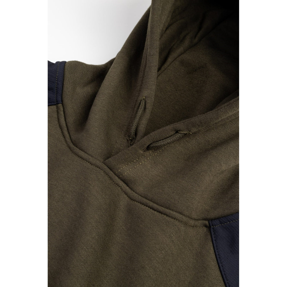 Caterpillar Essentials Hooded Sweatshirt. Army Moss. Hood