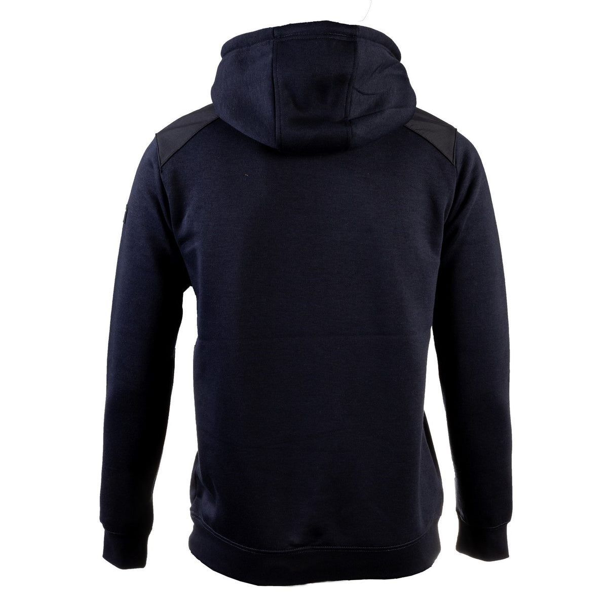 Caterpillar Essentials Hooded Sweatshirt. Navy. Rear View