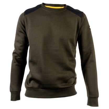 Caterpillar Essentials Crewneck Sweatshirt in Army Moss