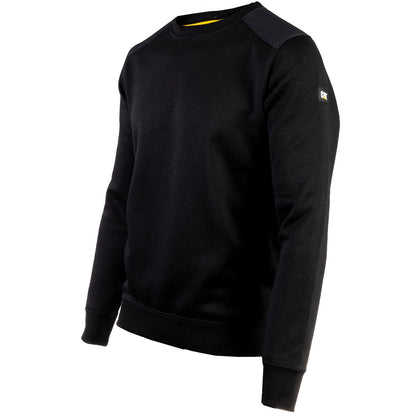 Caterpillar Essentials Crewneck Sweatshirt in Black.