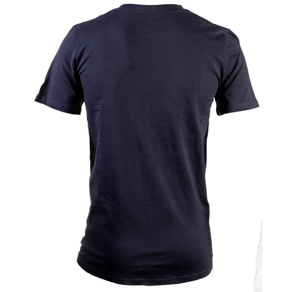 Caterpillar Essentials Short Sleeve T Shirt. Navy. Rear View