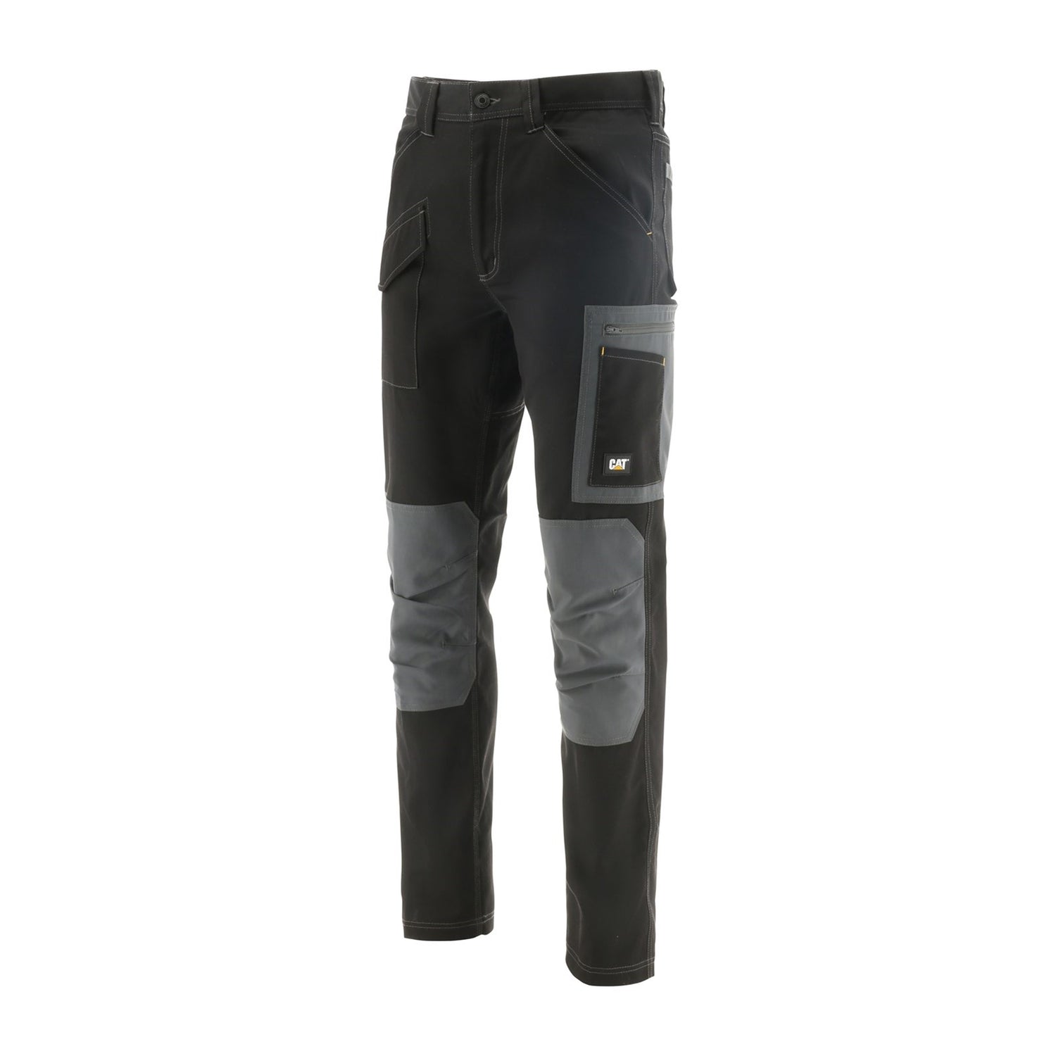 Caterpillar Essentials Stretch Cargo Trouser in Black Dark Shadow