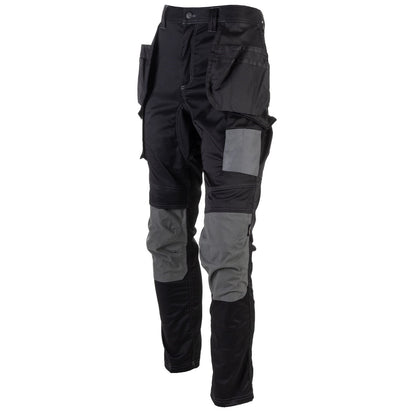 Caterpillar Essentials Stretch Knee Pocket in Dark Shadow Black 