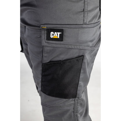 Caterpillar Essentials Stretch Knee Pocket in Dark Heather Grey