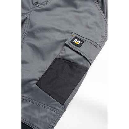 Caterpillar Essentials Stretch Knee Pocket in Dark Heather Grey