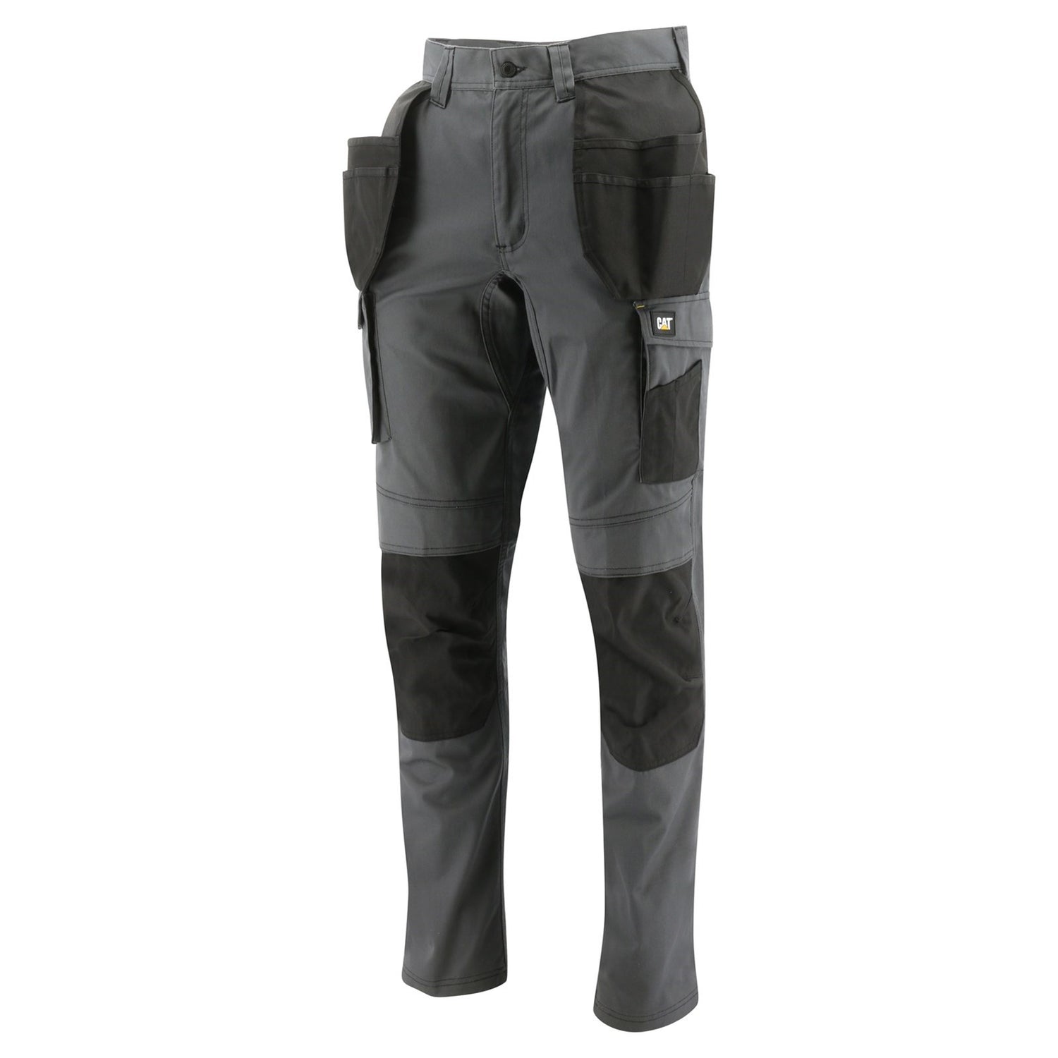 Caterpillar Essentials Stretch Knee Pocket in Dark Heather Grey