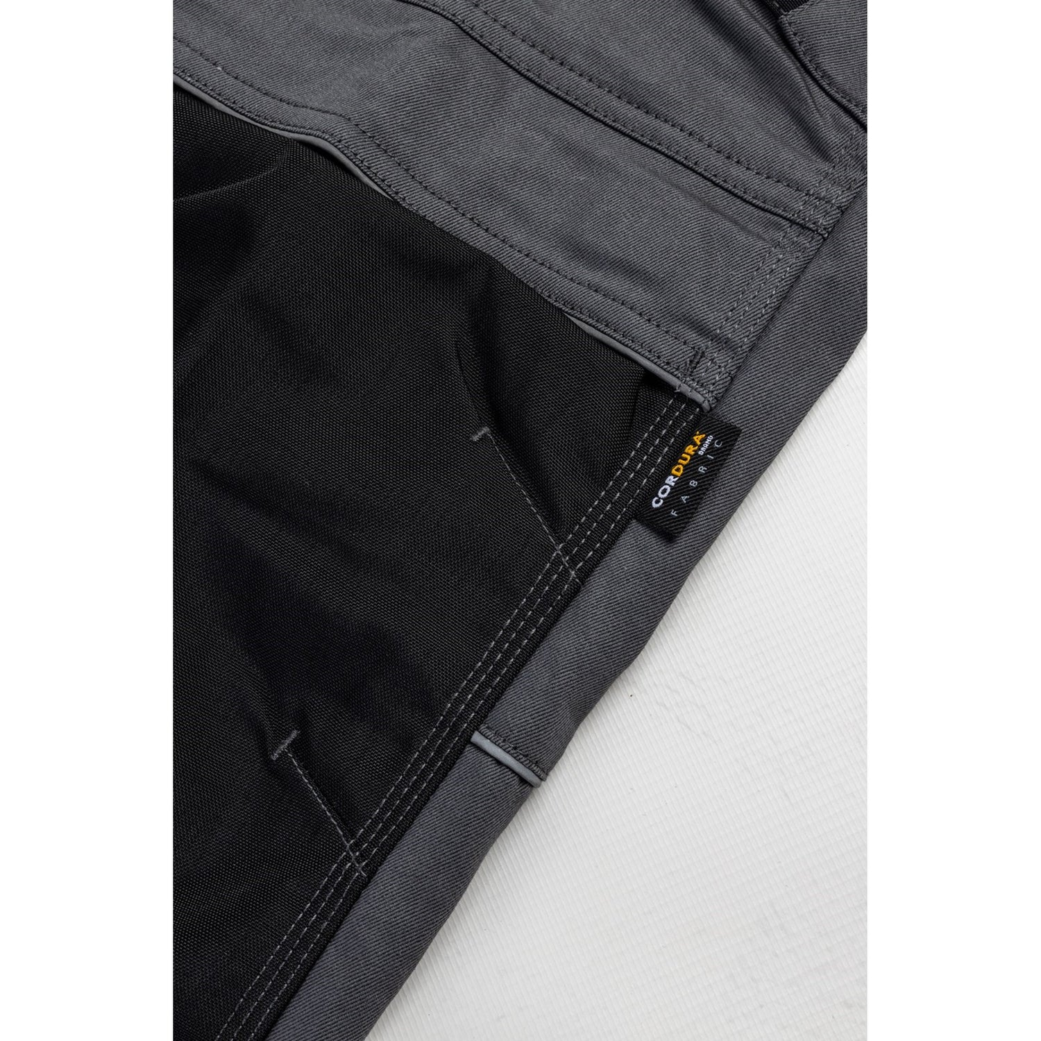 Caterpillar Stretch Pocket Trouser in Dark Shadow Black