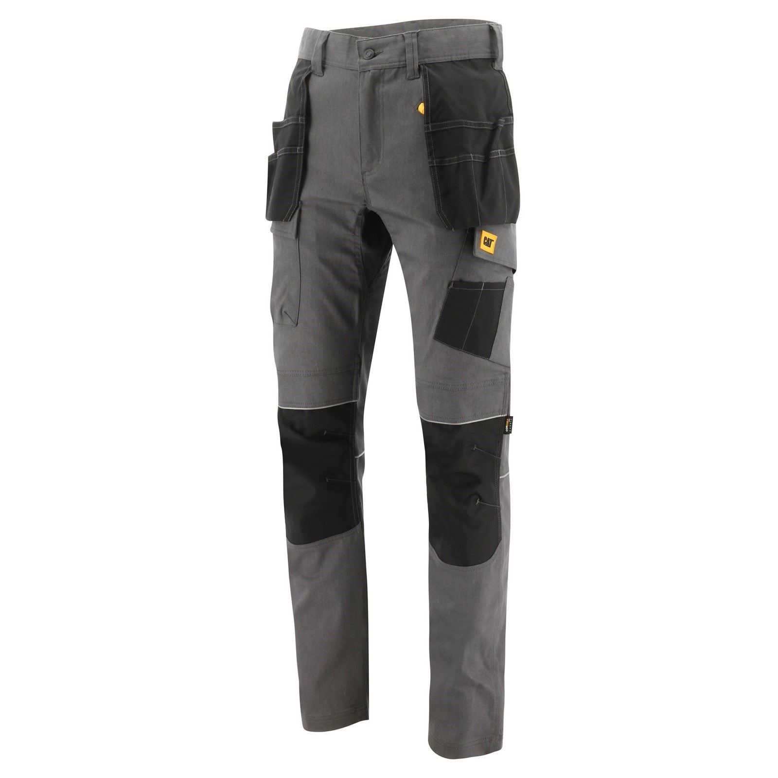 Caterpillar Stretch Pocket Trouser in Dark Shadow Black