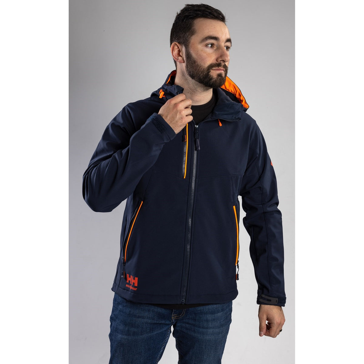 Helly Hansen Chelsea Evolution Hooded Softs in Navy