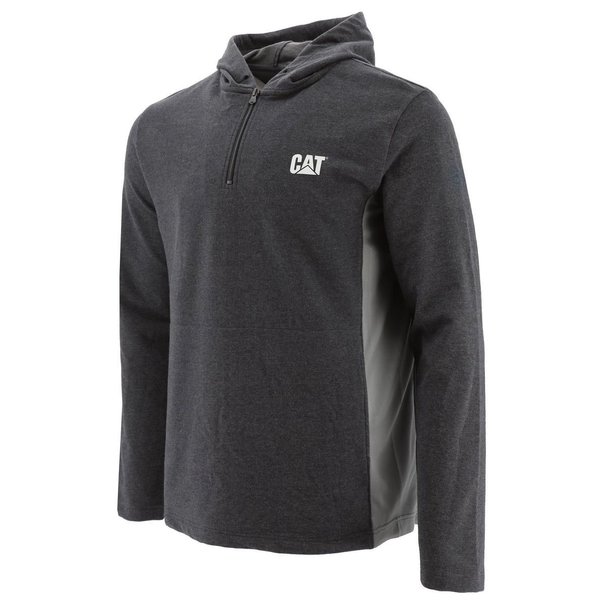 Caterpillar Coolmax Quarter Zip Hoodie in Black