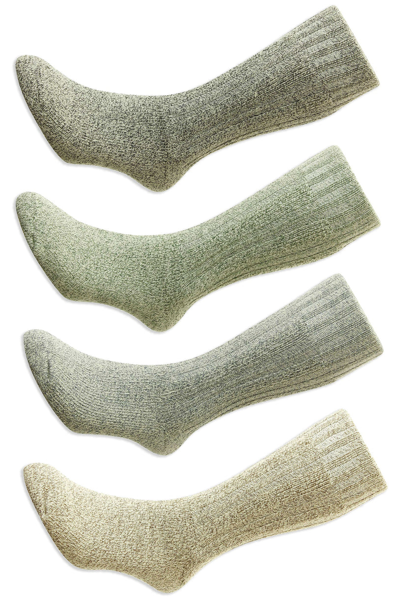 HJ Hall Cotton Rich Boot Sock. Blue, Grey , Beige,  Green