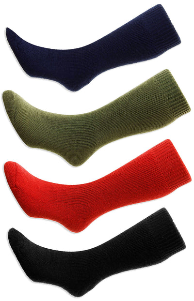 HJ Hall Rambler Cushioned Wool Sock, Red, black Olive Navy