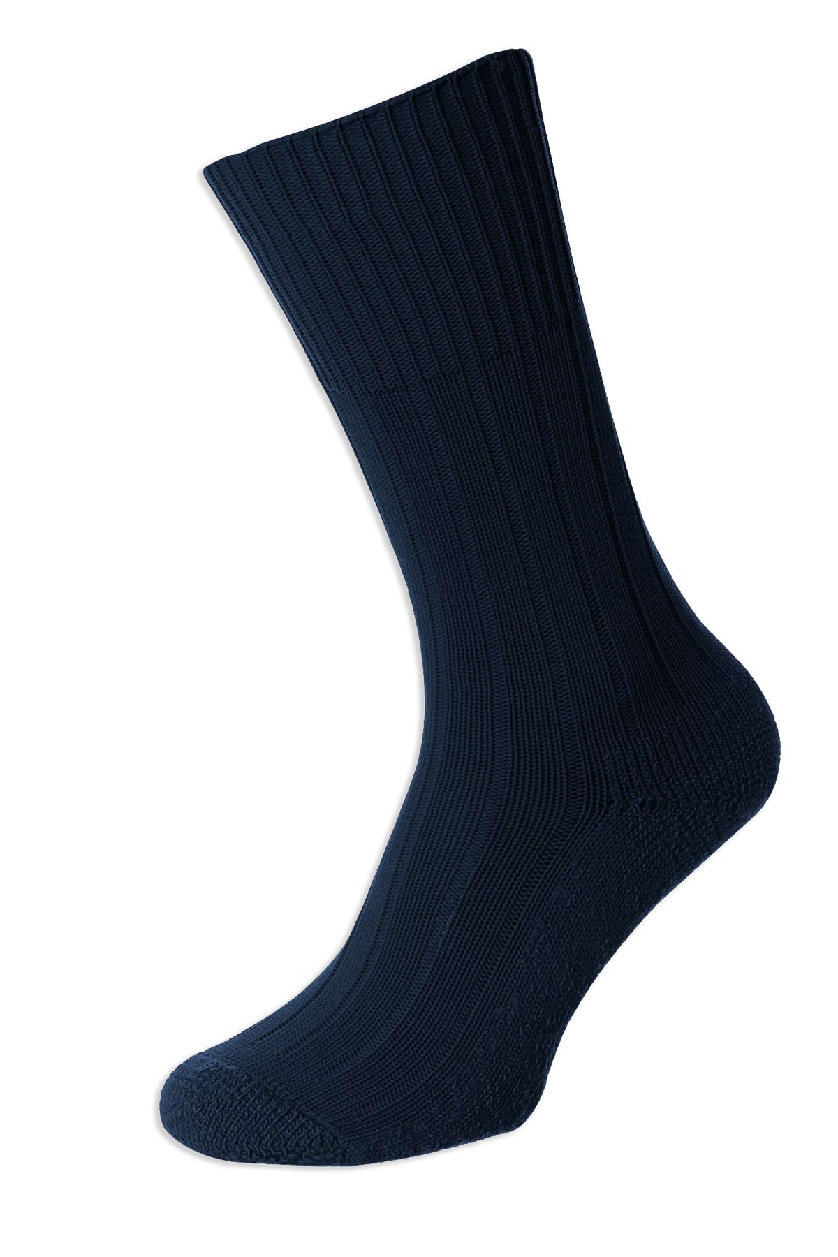 navy HJ Indestructible Cushion Sole Sock