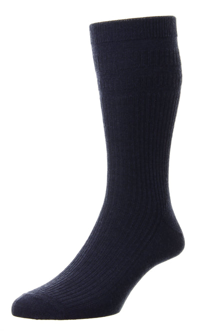 Navy Blue EXTRA WIDE - Softop® Socks Wool Rich