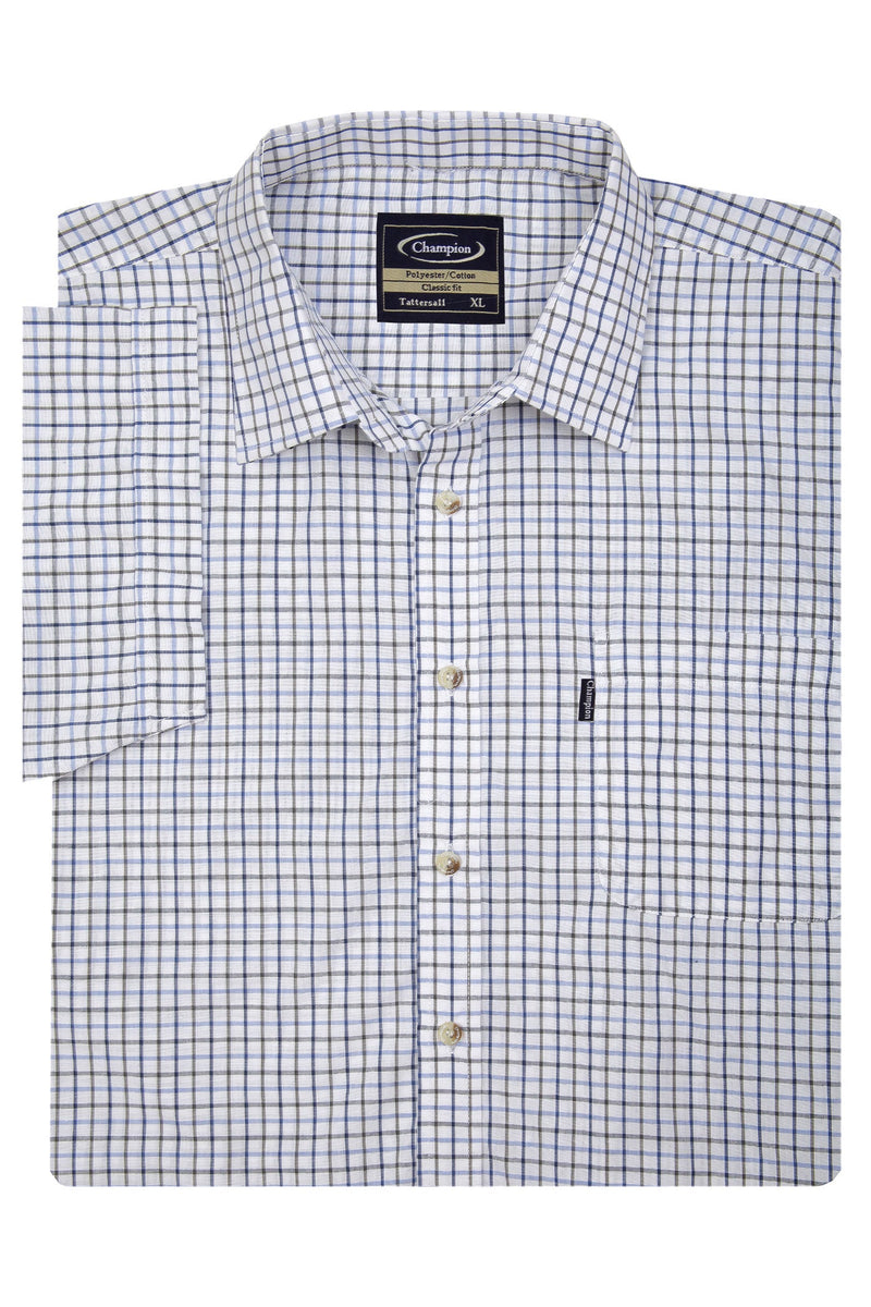size XXXL Champion summer Tattersall, the classic country tattersall check shirt with short sleeves, ideal for summer