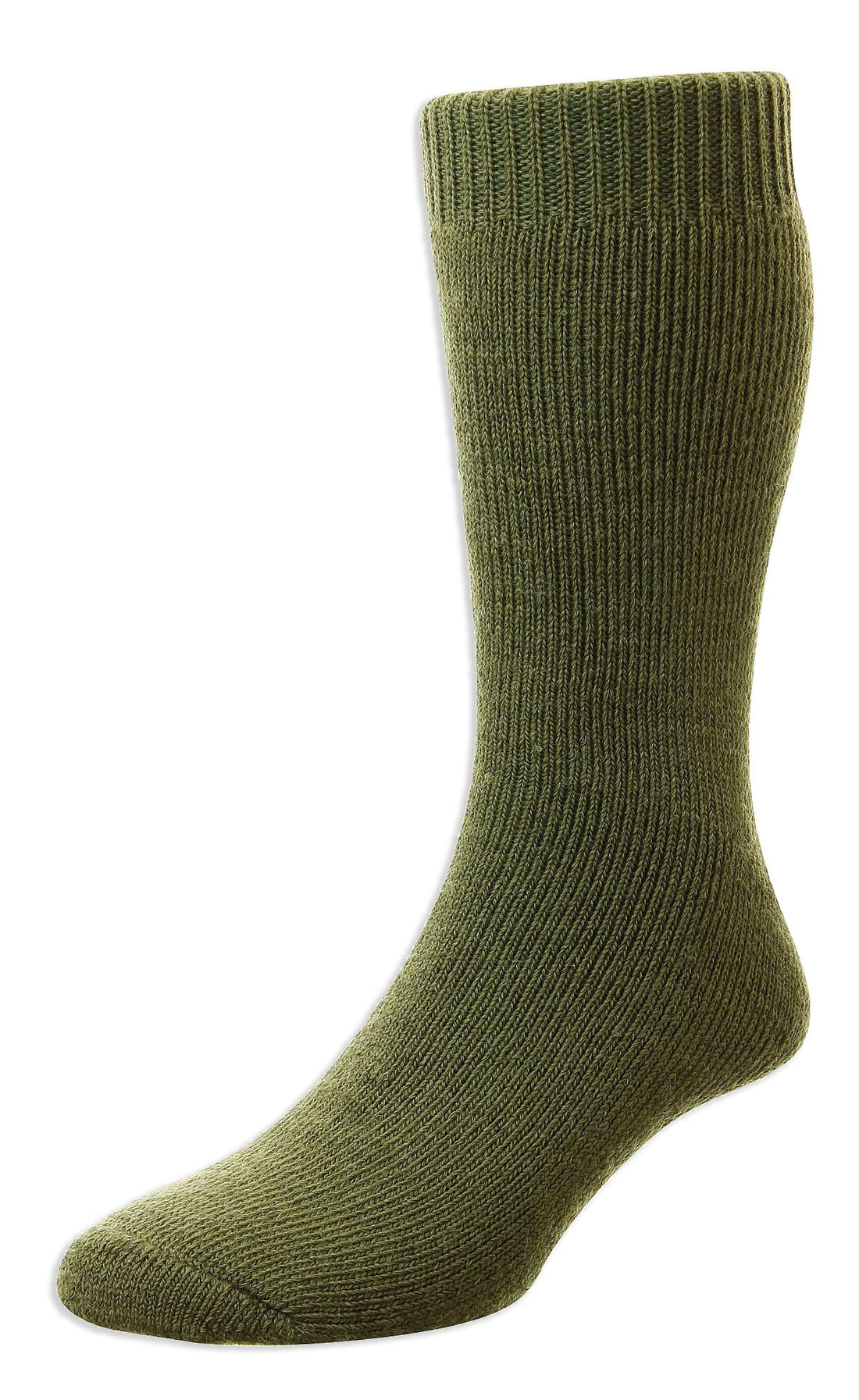 olive HJ Hall Rambler Cushioned Wool Sock