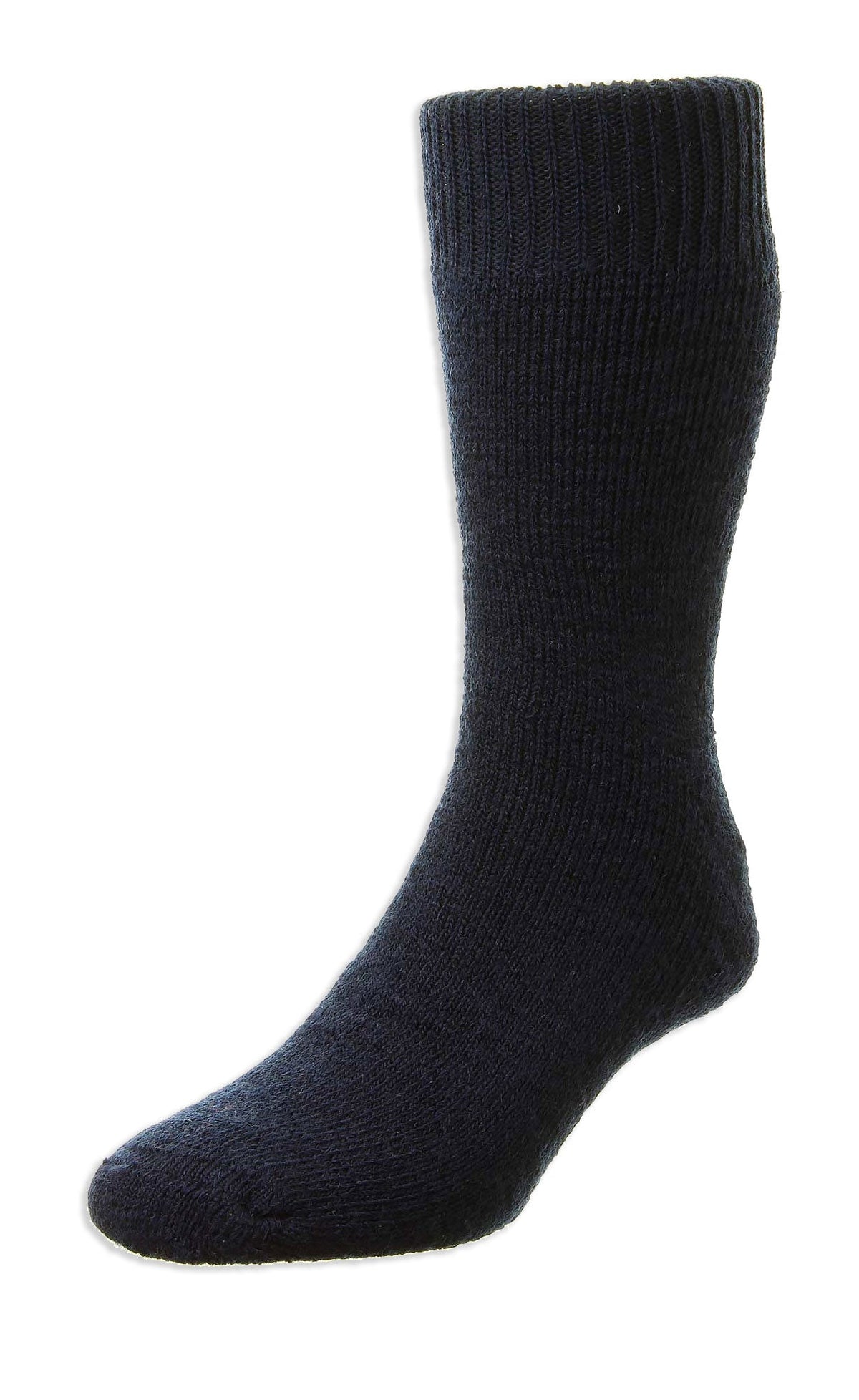 navy HJ Hall Rambler Cushioned Wool Sock