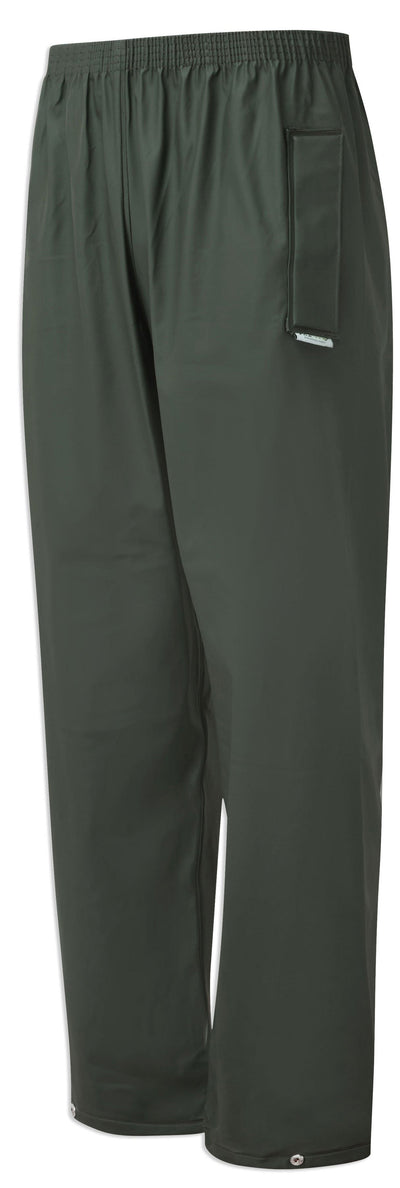 Castle Fortex Flex Waterproof Trousers in olive green